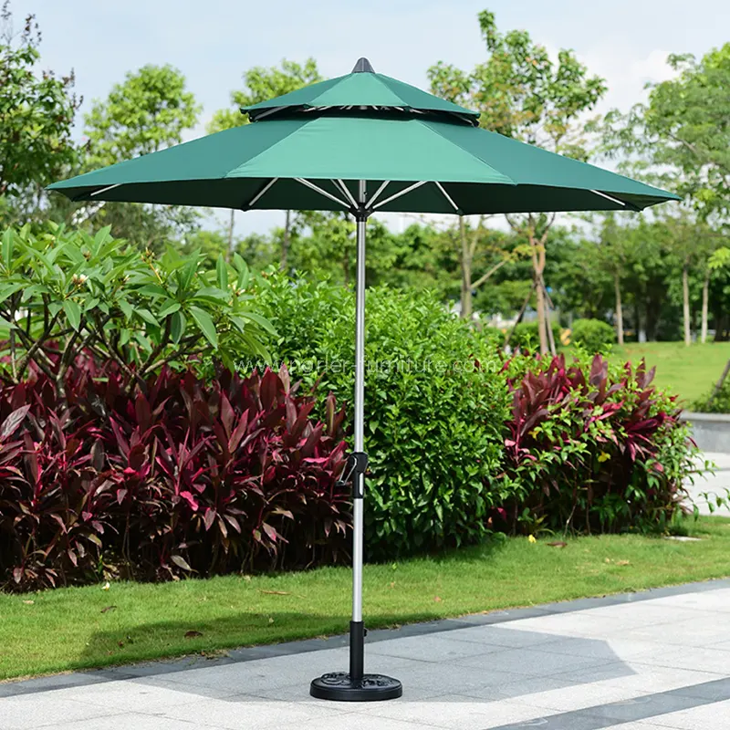 All-Aluminium Structure Double Milan Outdoor Parasol