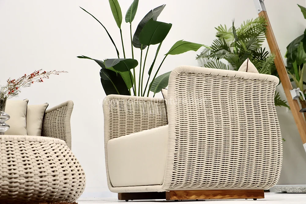 Outdoor Patio Furniture Garden Set Rope Sofa