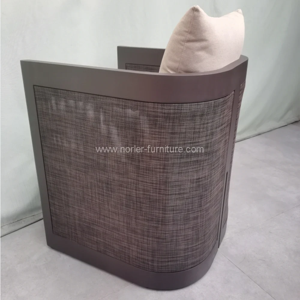 Outdoor Aluminum With Textilene Dining Set