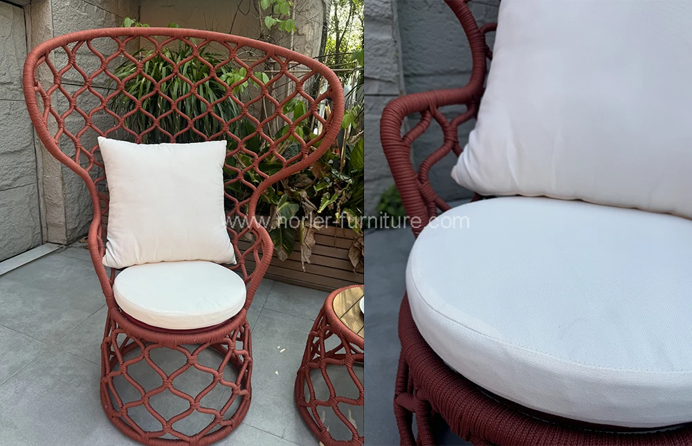 Modern Queen Outdoor Rope Weaving Sofa