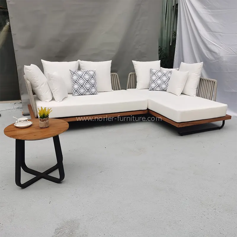 Teak Wood Outdoor Sofa